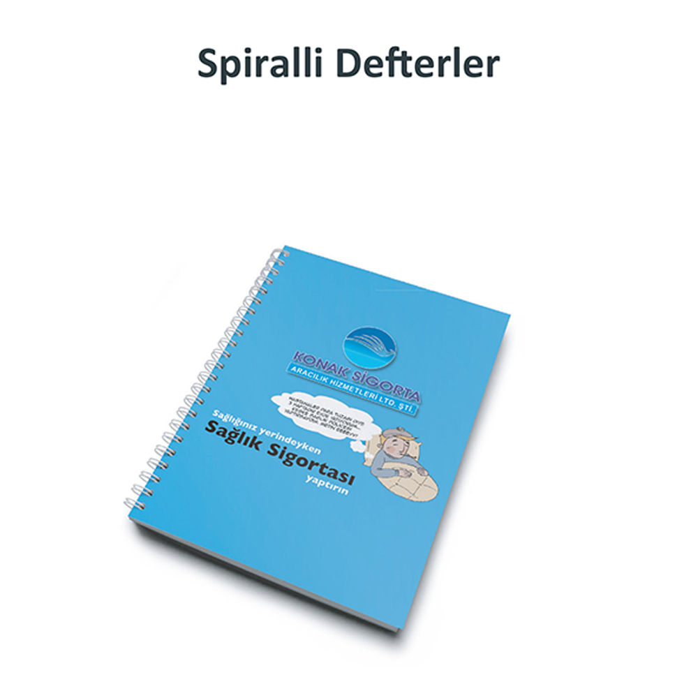 BK-08 Bristol Kapak Yandan Spiralli Defterler (14,50x21 cm)